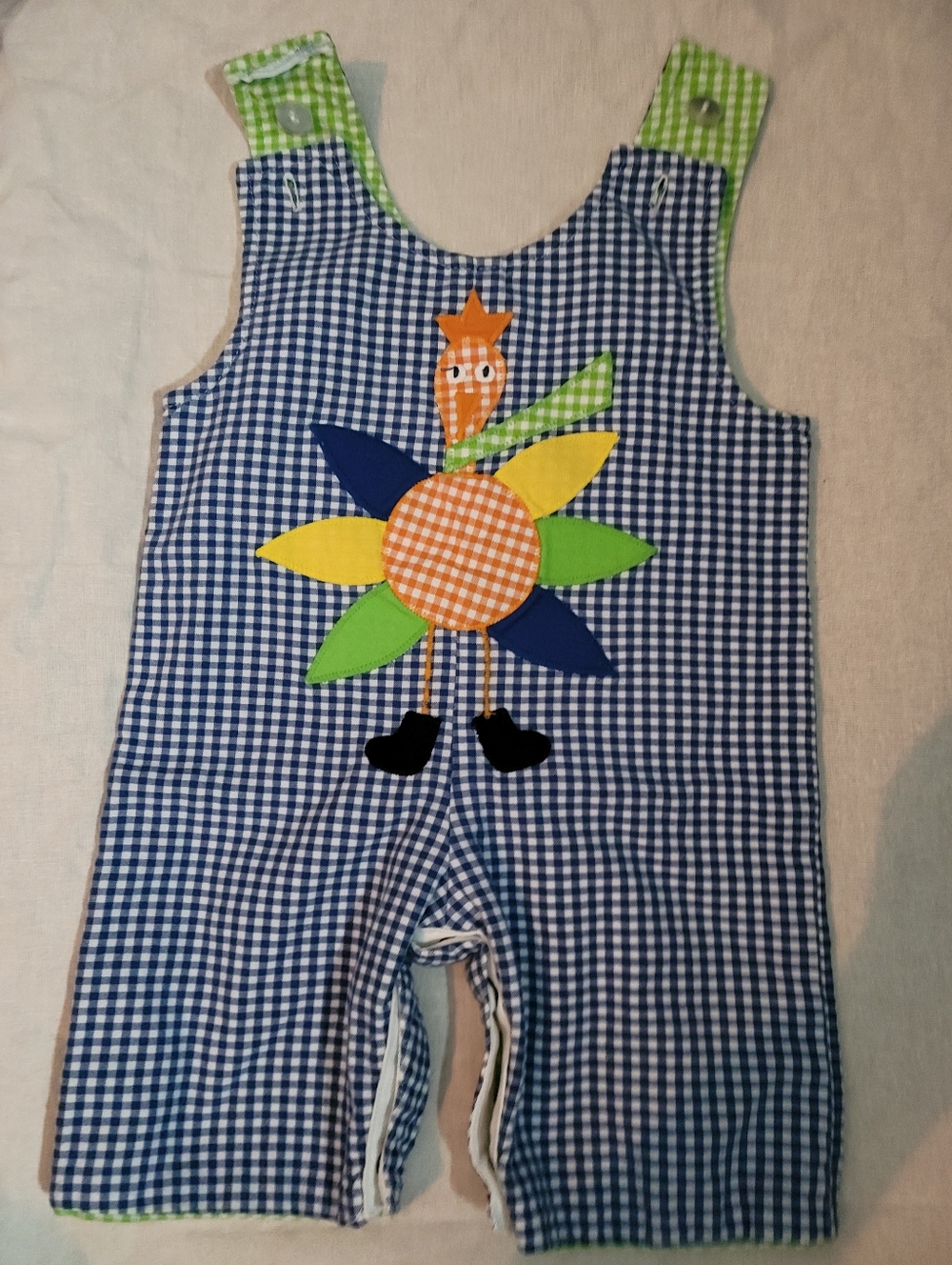 Reversible Thanksgiving Halloween Longall 0-3m